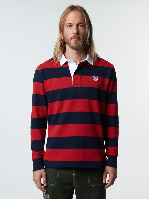 Striped rugby top